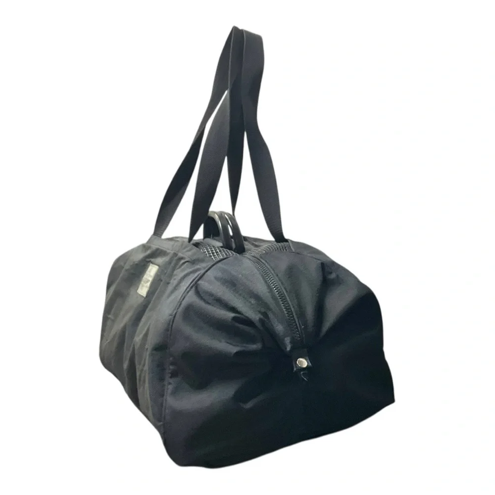 🎒 Vintage L.A. Gear Black Nylon Duffel Gym‎ Bag – 90s Retro Sports Streetwear